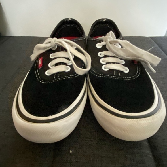 Vans Black Canvas Lace Up Pro Skateboard Casual Vacation Sneaker-Sz-Mens-4 - Picture 3 of 16